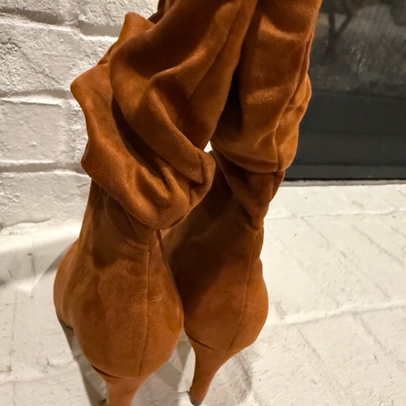 Brown Suede Ankle Boots - Picture 2 of 6